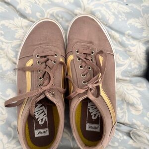 Vans Women's size 10 Sneakers in Brown and Gold RARE